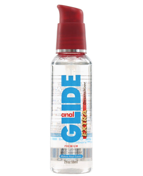Anal Glide Extra Anal Lubricant &amp; Desensitizer - 2 oz Pump Bottle