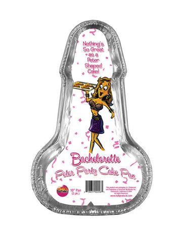Bachelorette Disposable Peter Party Cake Pan Medium - Pack of 2
