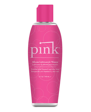 Pink Silicone Lube - 4.7 oz Flip Top Bottle