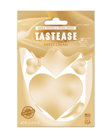 Pastease Tastease Edible Pasties &amp; Pecker Wraps - Sweet Cream O/S