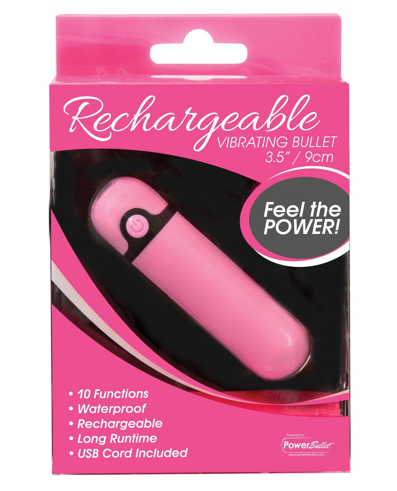Simple &amp; True Rechargeable Vibrating Bullet - Pink