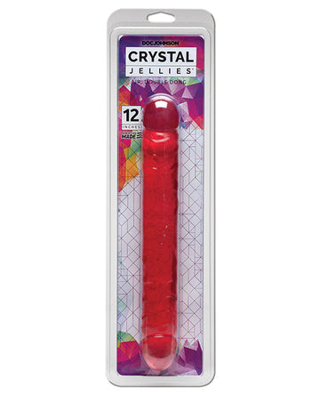 Crystal Jellies 12&quot; Jr. Double Dong - Pink