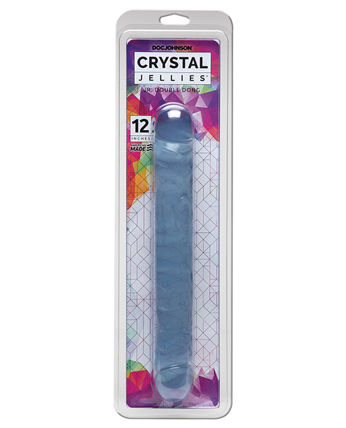 Crystal Jellies 12&quot; Jr. Double Dong - Clear