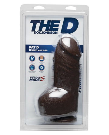 The D 8&quot; Fat D w/Balls - Chocolate