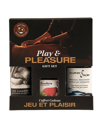Earthly Body Play &amp; Pleasure Gift Set - Asst. Strawberry