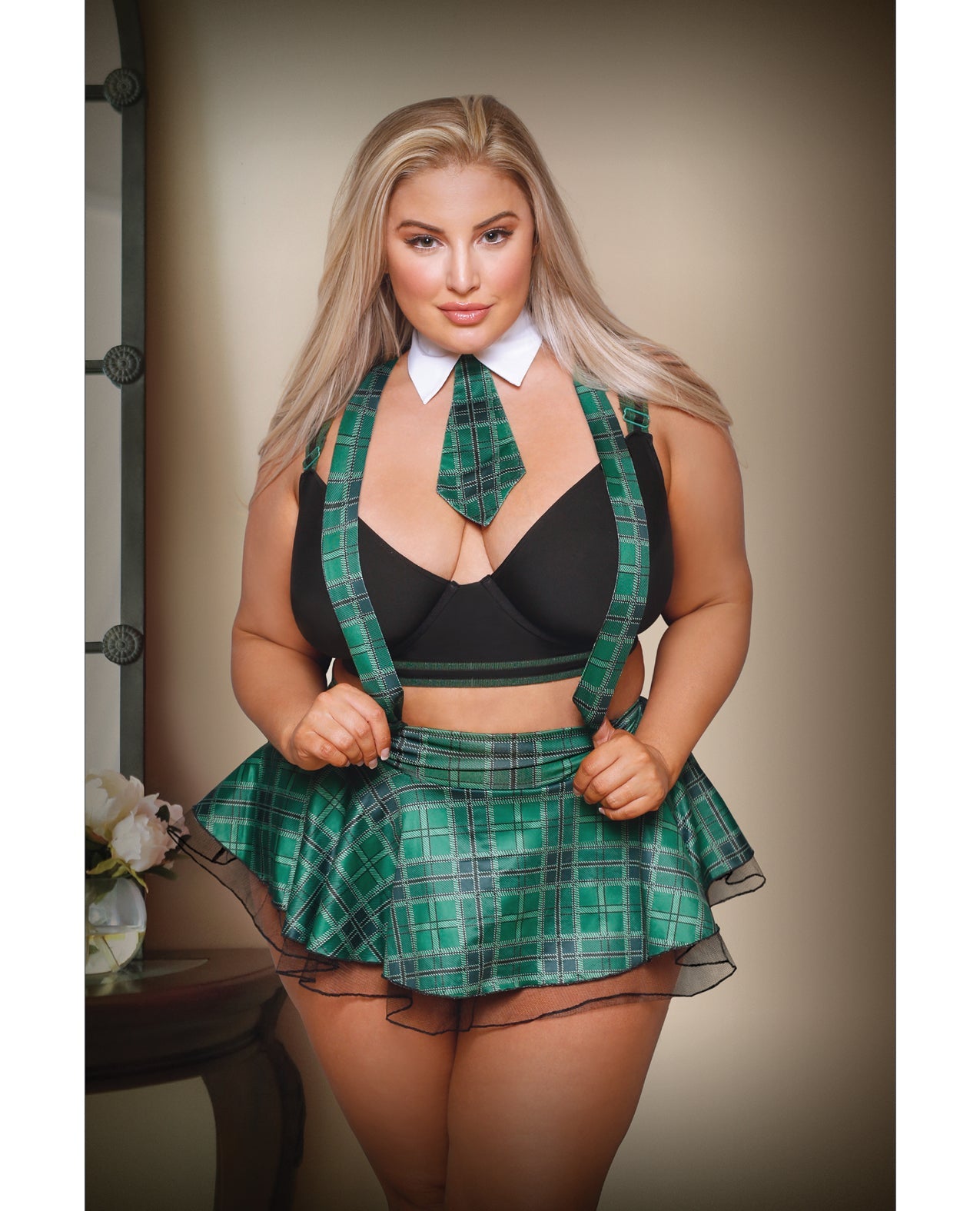 Play Slither&#039;n To Your DM&#039;s School Girl Green Plaid 1X/2X