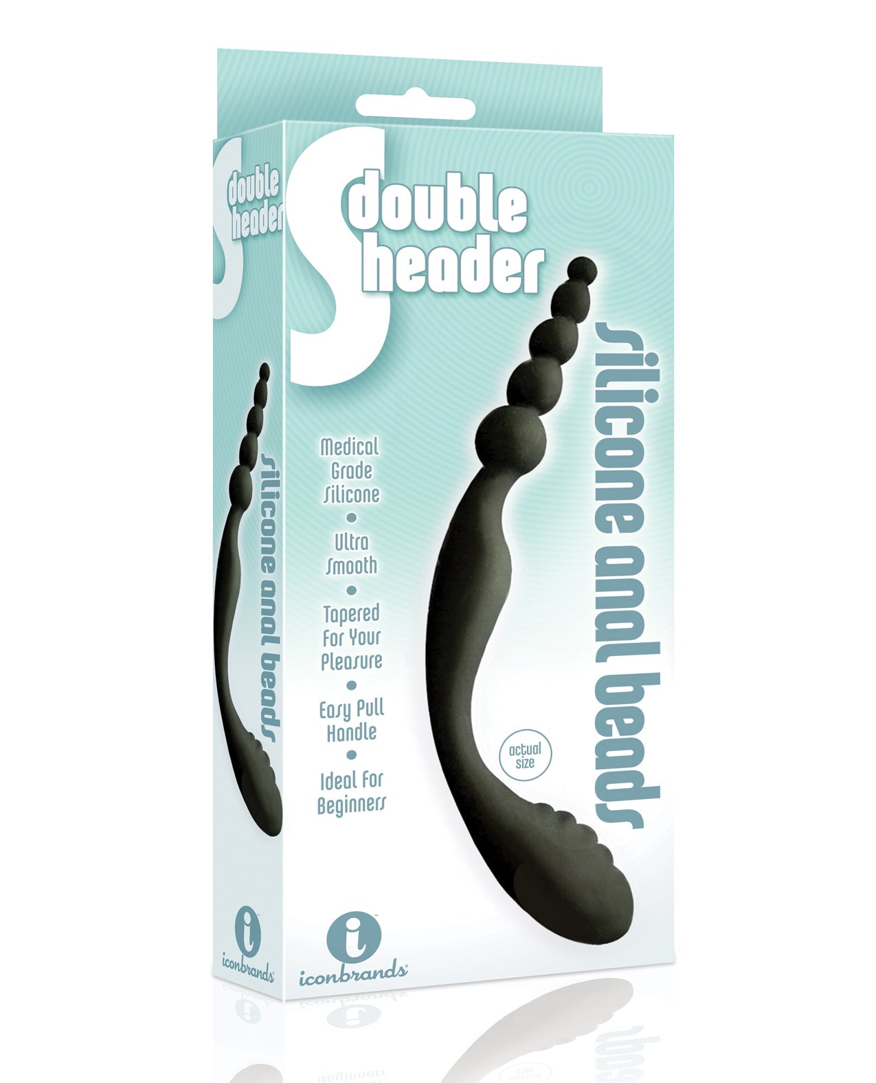 The 9&#039;s S Double Header Double Ended Silicone Anal Beads