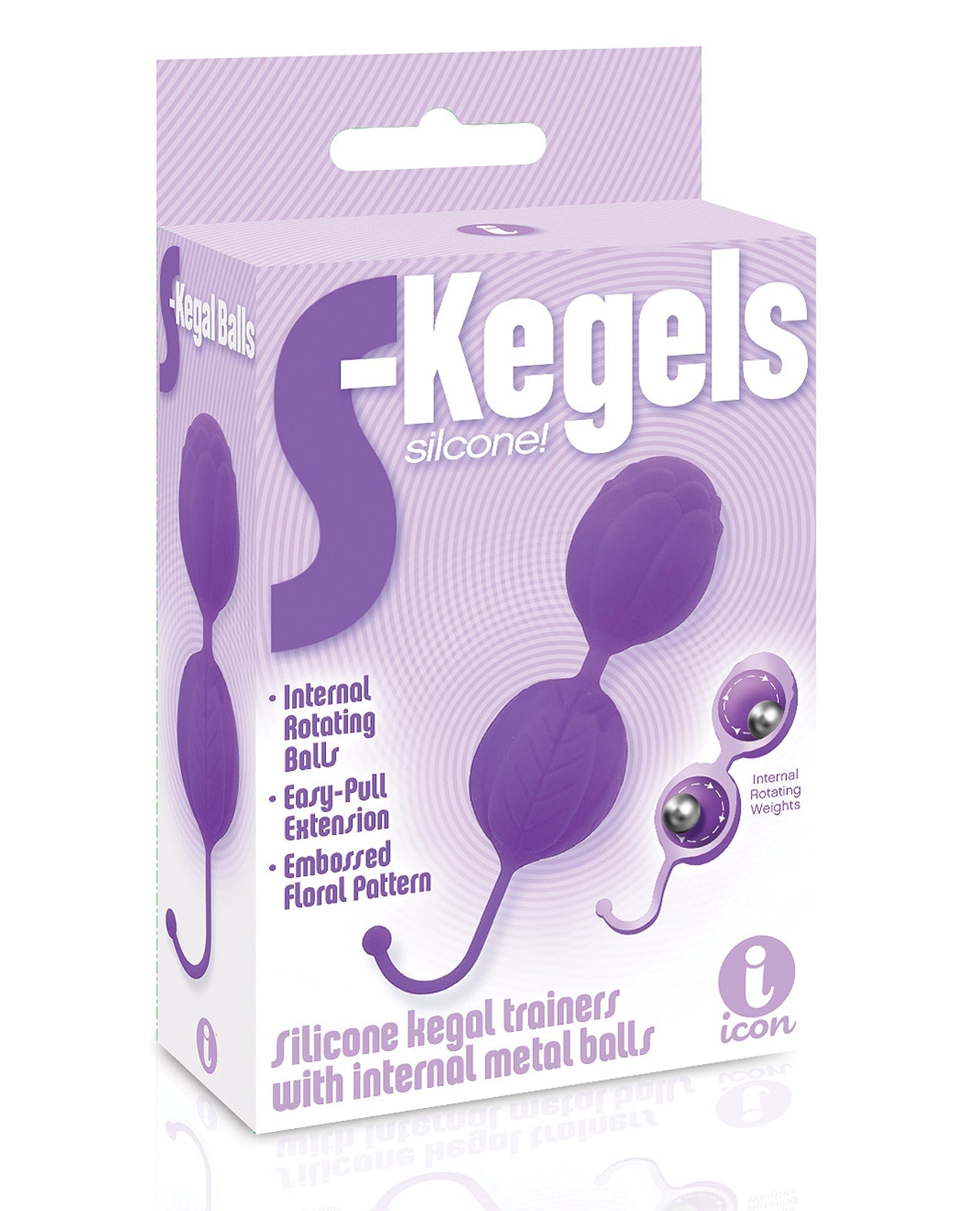 The 9&#039;s S-Kegels Silicone Balls - Purple