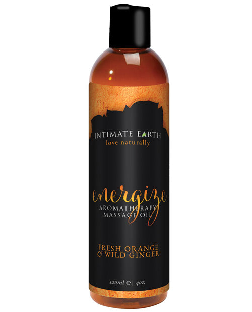 Intimate Earth Energizing Massage Oil - 120 ml Orange &amp; Ginger