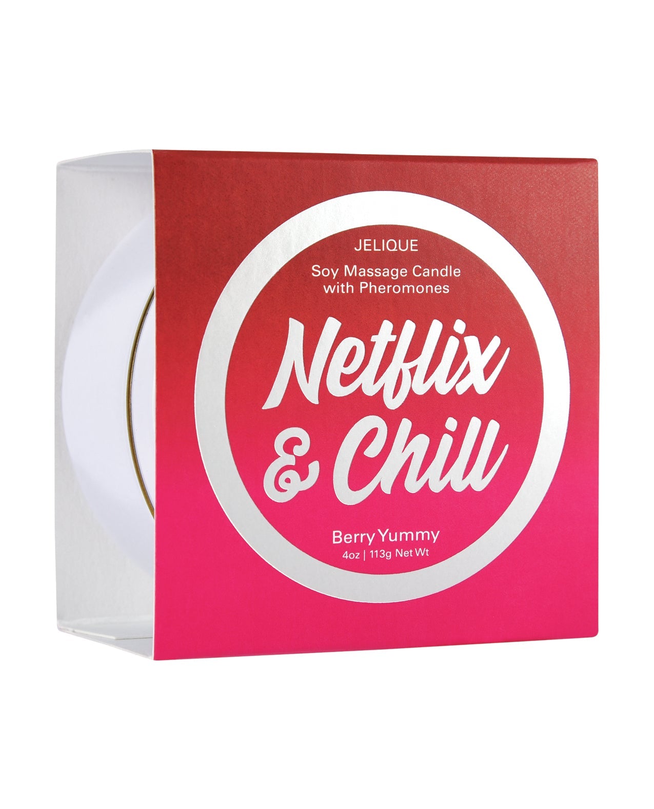 Jelique Massage Candle - 4 oz Netflix &amp; Chill Berry Yummy