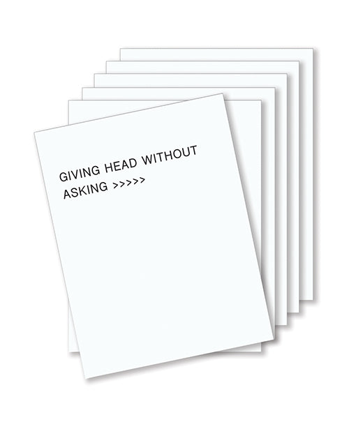 Giving Head Is Greater Than Naughty Greeting Card - Pack Of 6