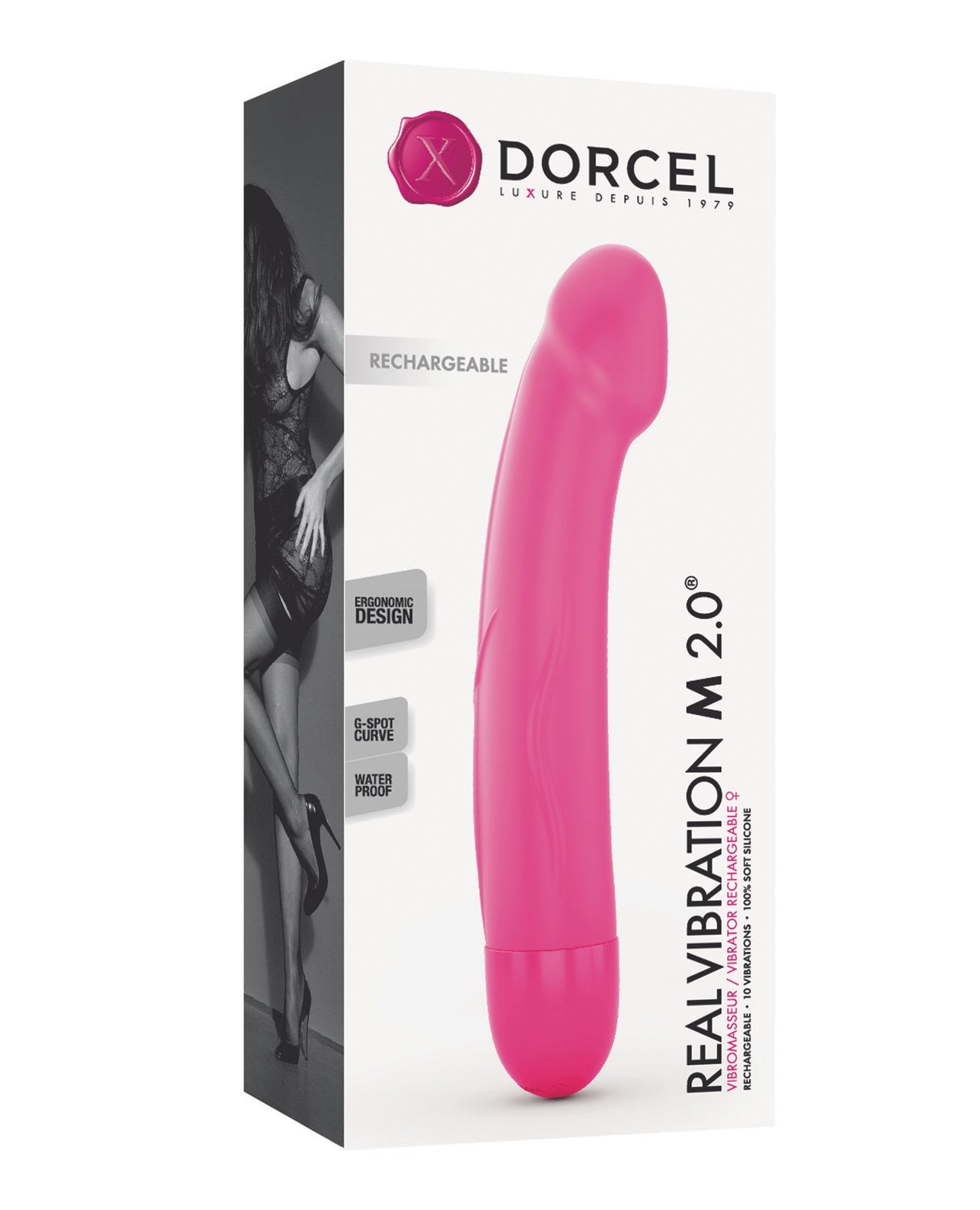 Dorcel Real Vibration M 8.6&quot; Rechargeable - Pink