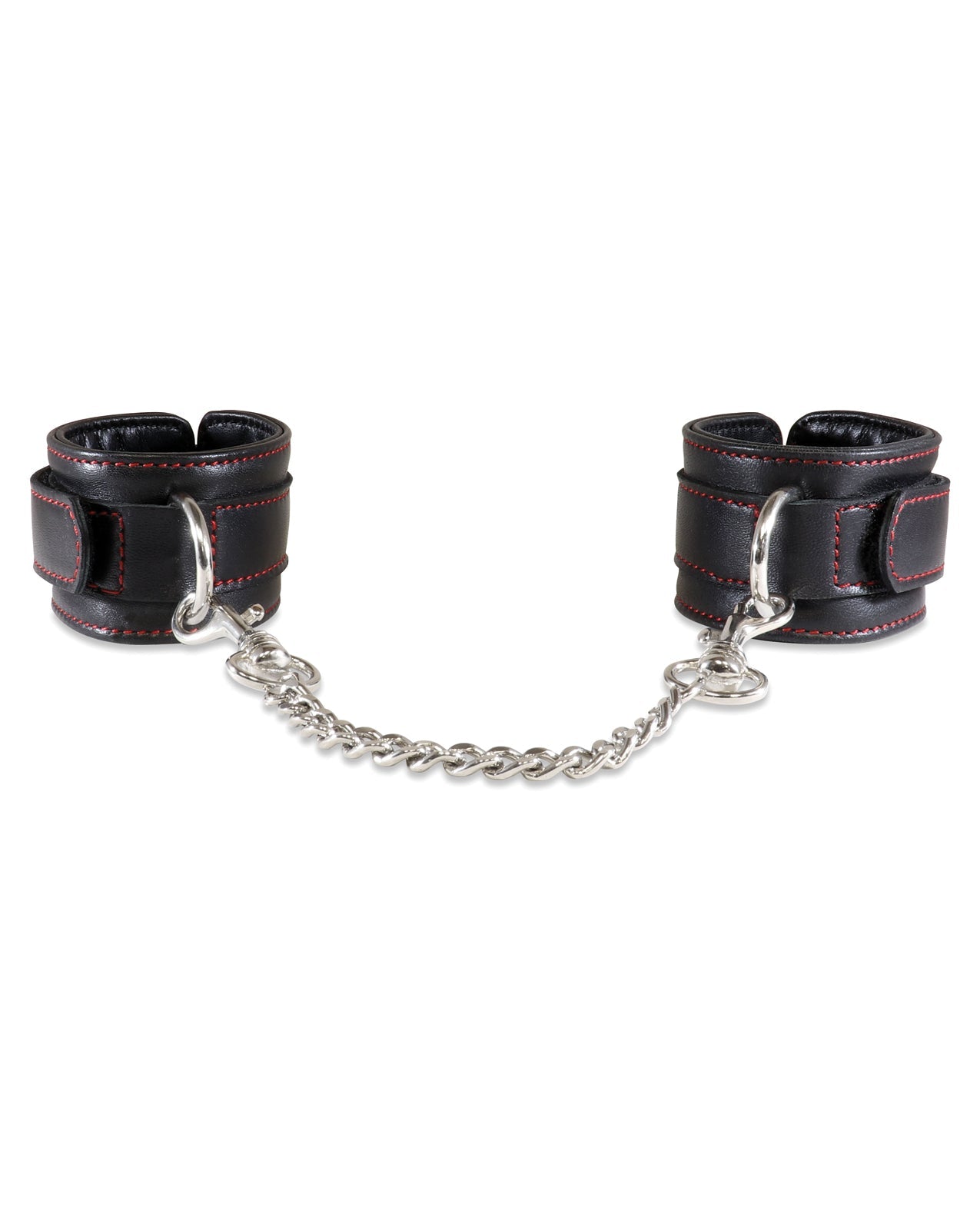 Sultra Lambskin Handcuffs w/5 1/2&quot; Chain - Black