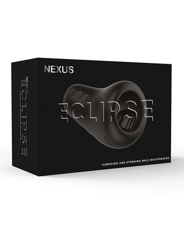 Nexus Eclipse Vibrating &amp; Stroking Masturbator - Black