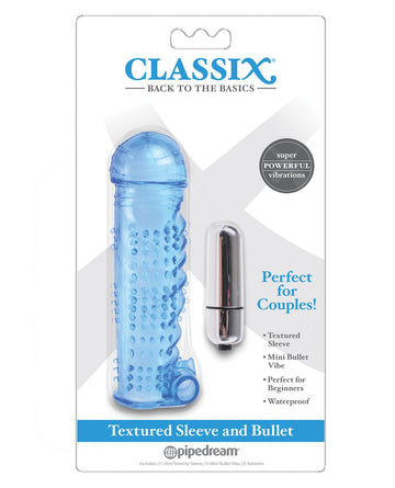 Classix Textured Sleeve &amp; Bullet - Blue