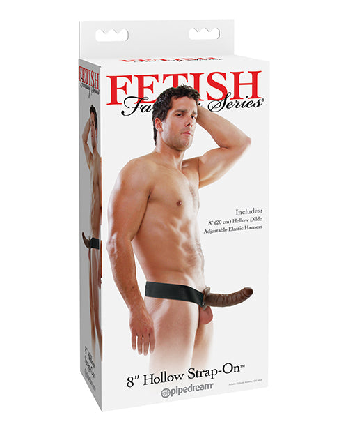 Fetish Fantasy Series 8&quot; Hollow Strap On - Brown