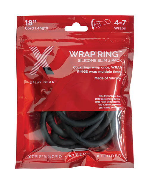 Xplay Gear Silicone 18&quot; Slim Wrap - Black Pack of 2