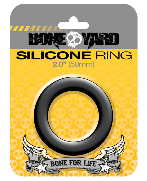 Boneyard 2.0&quot; Silicone Ring - Black
