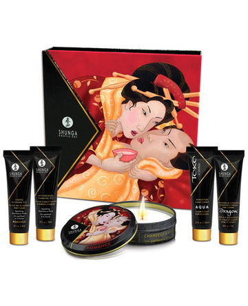 Shunga Geisha&#039;s Secret Luxury Gift Set - Sparkling Strawberry Wine
