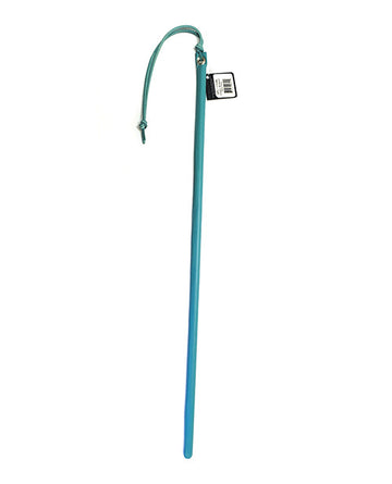 Spartacus 24&quot; Leather Wrapped Cane - Baby Blue