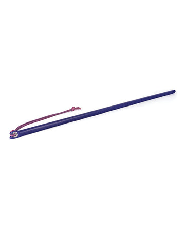 Spartacus 24&quot; Leather Wrapped Cane - Purple