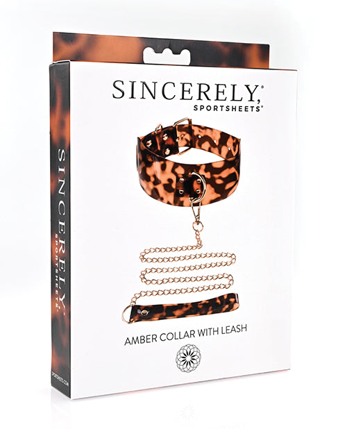 Sincerely Amber Collar &amp; Leash