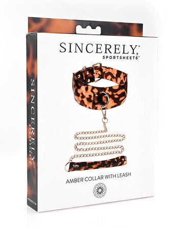 Sincerely Amber Collar &amp; Leash