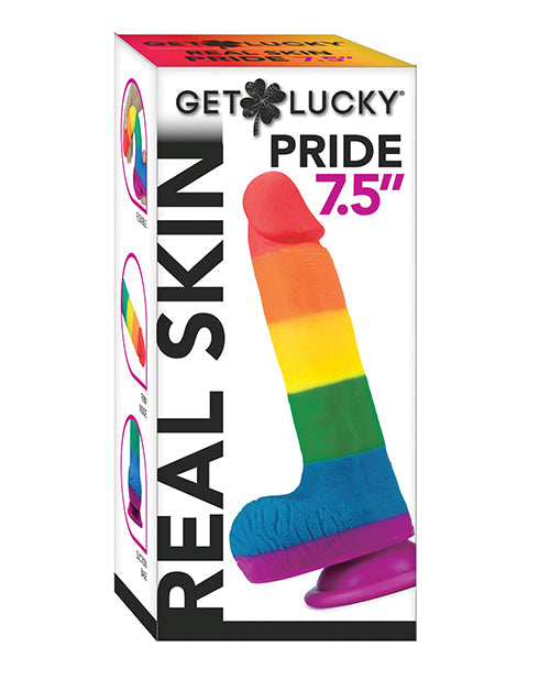 Get Lucky 7.5&quot; Real Skin Series Pride- Rainbow