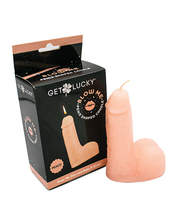 Get Lucky 5&quot; Blow Me Penis Candle - Peach