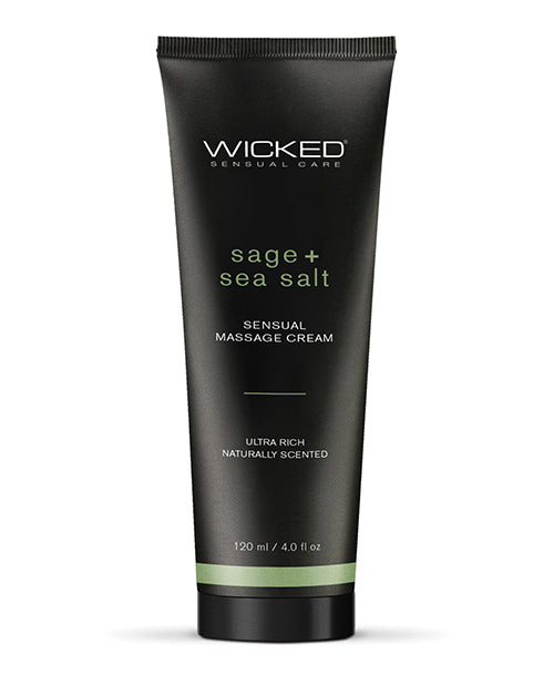 Wicked Sensual Care Sage &amp; Sea Salt Massage Cream  - 4 oz