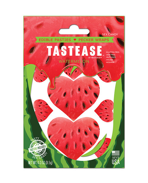 Pastease Tastease Edible Pasties &amp; Pecker Wraps - Watermelon O/S