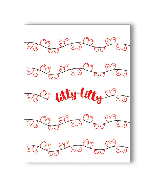 Litty Titty Holiday Greeting Card