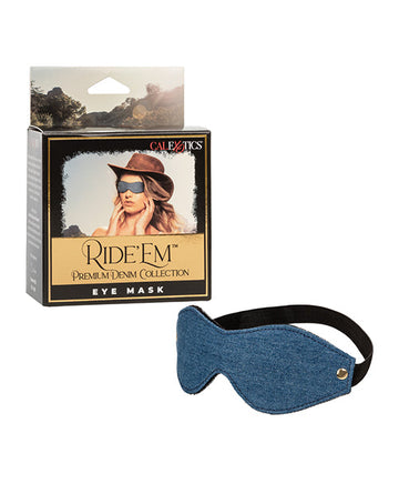 Ride &#039;Em Premium Denim Collection Eye Mask