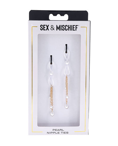 Sex &amp; Mischief Pearl Nipple Ties