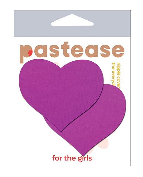 Pastease Basic Heart Black Light Reactive - Neon Purple O/S