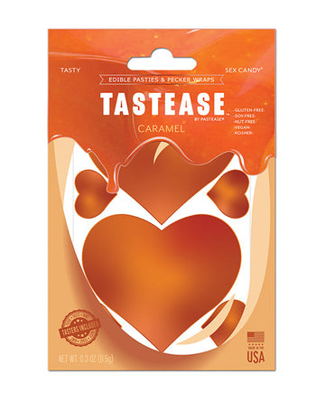 Pastease Tastease Edible Pasties &amp; Pecker Wraps - Caramel O/S