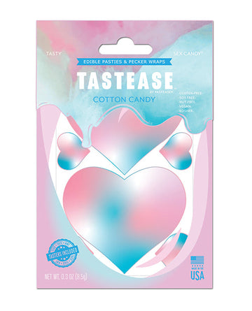 Pastease Tastease Edible Pasties &amp; Pecker Wraps - Cotton Candy O/S