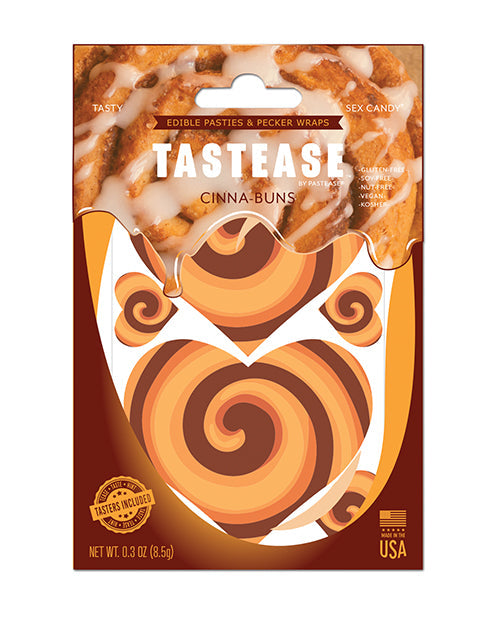 Pastease Tastease Edible Pasties &amp; Pecker Wraps - Cinna-Buns O/S
