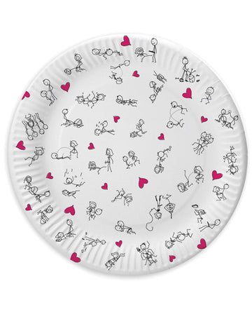 7&quot; Dirty Dishes Position Plates - Bag of 8