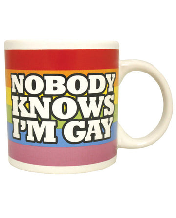 Attitude Mug Nobody Knows I&#039;m Gay