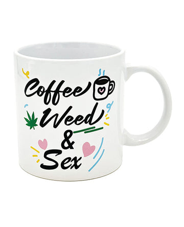 Attitude Mug Coffee, Weed &amp; Sex - 22 oz