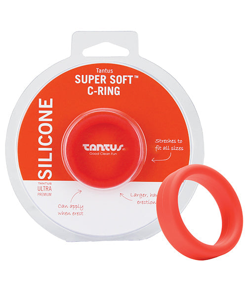 Tantus 1.5&quot; Supersoft C Ring - Crimson
