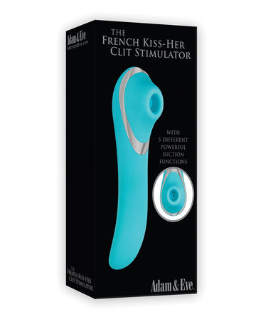 Adam &amp; Eve French Kiss Her Clit Stimulator - Teal