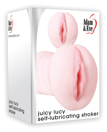 Adam &amp; Eve Juicy Lucy Self Lubricating Stroker - White