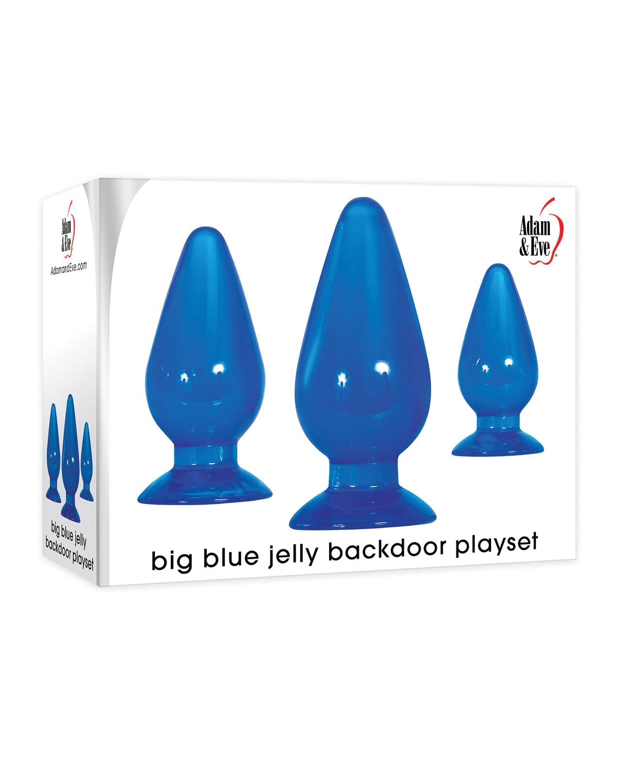 Adam &amp; Eve Big Blue Jelly Backdoor Playset - Blue