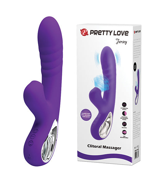 Pretty Love Jersey Sucking &amp; Vibrating Rabbit - Purple