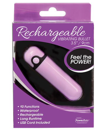 Simple &amp; True Rechargeable Vibrating Bullet - Purple