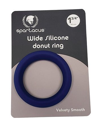 Spartacus 1.75&quot; Wide Silicone Donut Ring - Blue