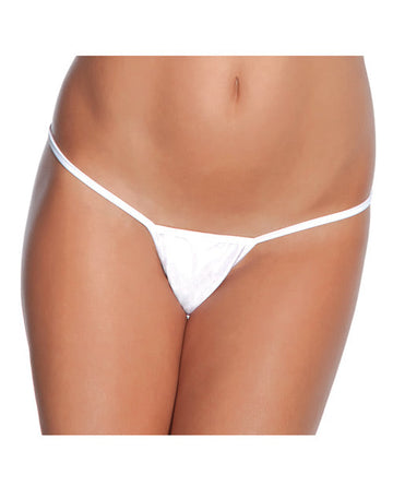 Low Rise Lycra G-String White O/S