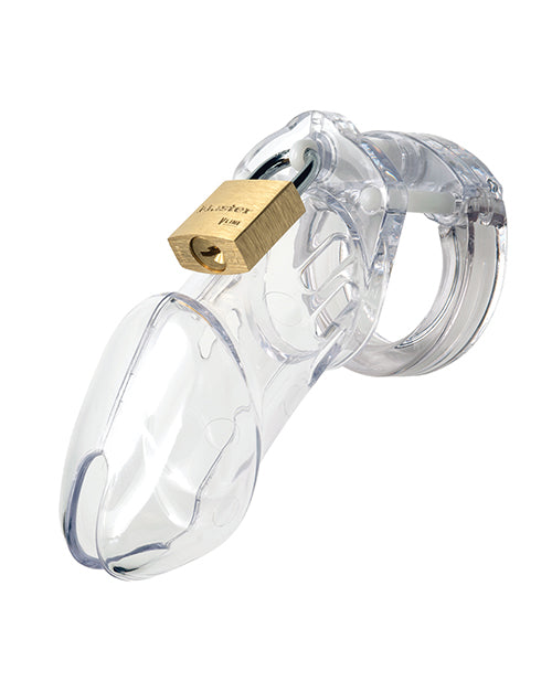 CB-6000 3 1/4&quot; Cock Cage &amp; Lock Set - Clear